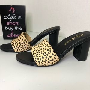Matisse Haircalf Leopard Print Heels Size 9.5